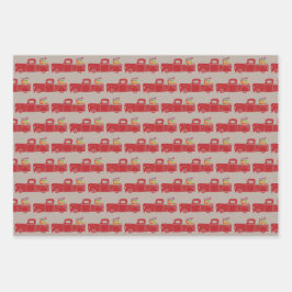 Neem jezelf een vrolijk klein kerstvrachtje inpakpapier vel