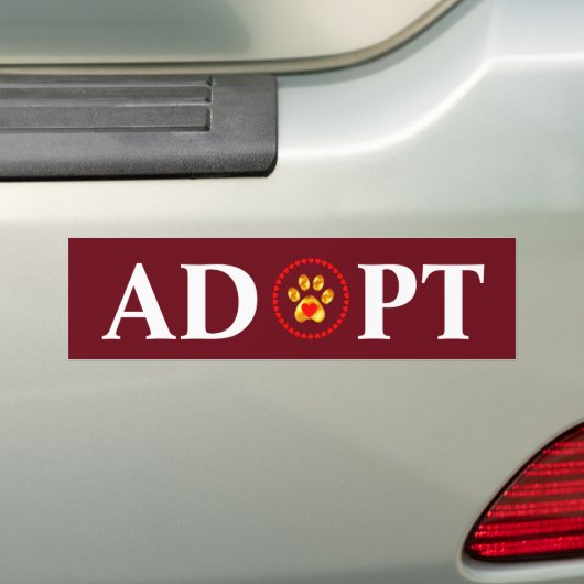 Neem kalligrafie met huishoed & harten op maroon a bumpersticker (Op auto)