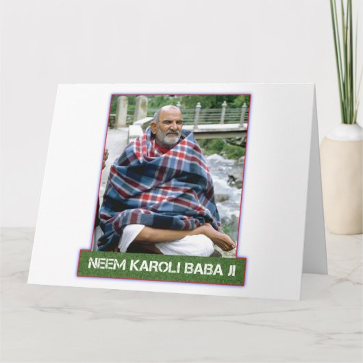 Neem Karoli Baba Cards Kaart (Voorkant)