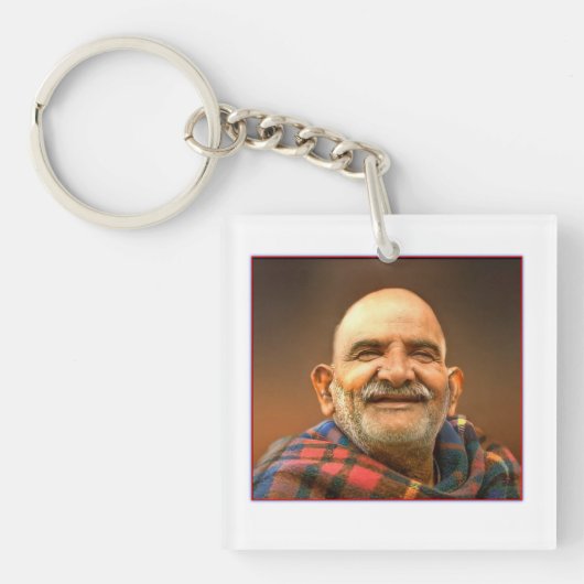 Neem Karoli Baba Sleutelhanger (Voorkant)