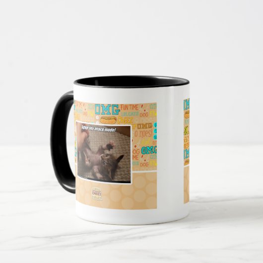 Neem kleine aanvalsmodus in werking! mok (Voorkant links)