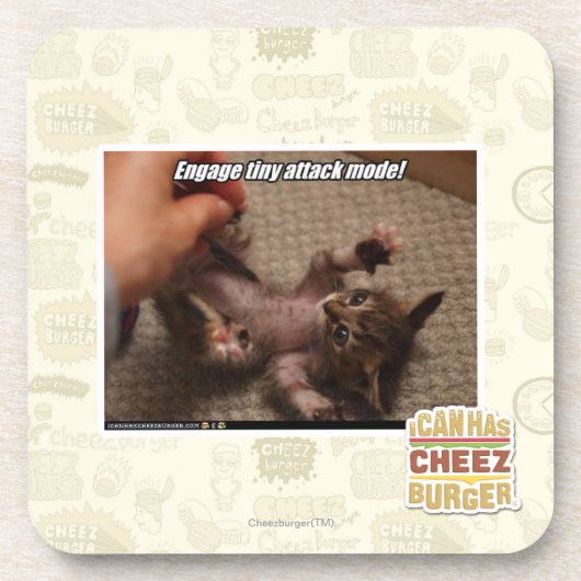 Neem kleine aanvalsmodus in werking! onderzetter (Voorkant)