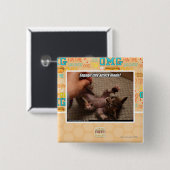 Neem kleine aanvalsmodus in werking! vierkante button 5,1 cm (Voorkant /achterkant)