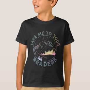 Neem Lezen Engelse Leraar Bibliotheek Alien Ruimte T-shirt