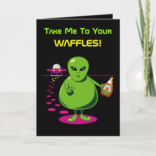 Neem me aan Uw Wafels! Kaart (Voorkant)