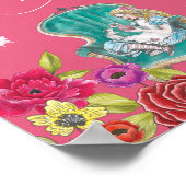 Neem me  Alice in Wonderland Vibrant Floral Poster (Hoek)