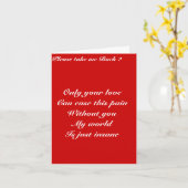 Neem me alsjeblieft terug wenskaart kaart (Gele Bloem)