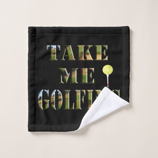 Neem me golfen, washandje (Wasdoekje)