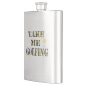 Neem me Golfing, Klassieke Hip Flask Flacon (Links)