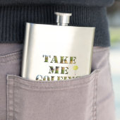 Neem me Golfing, Klassieke Hip Flask Flacon (Voorbeeld)