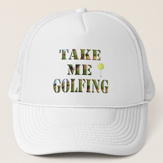 Neem me Golfing, Trucker Pet (Voorkant)
