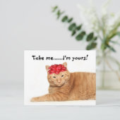 Neem me...Ik ben van jou. Briefkaart (Staand voorkant)