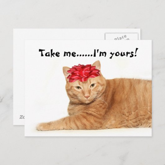 Neem me...Ik ben van jou. Briefkaart (Voorkant / Achterkant)