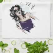 Neem me in als je perfect bent theedoek (Gevouwen)