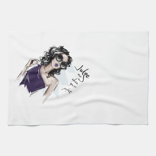 Neem me in als je perfect bent theedoek (Horizontaal)