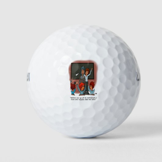 Neem me mee met Golfbal Golfballen (Voorkant)