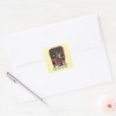 Neem me mee met Square Sticker (Envelop)
