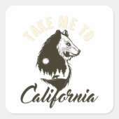 Neem me mee naar Californië Sticker (Voorkant)