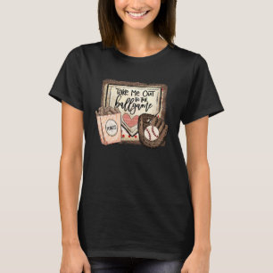 Neem me mee naar de bal wedstrijd honkbal softbal  t-shirt