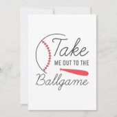 Neem me mee naar de balgame bedankkaart (Voorkant)