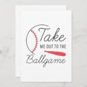 Neem me mee naar de balgame bedankkaart (Voorkant / Achterkant)