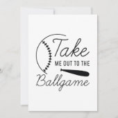 Neem me mee naar de balgame bedankkaart (Voorkant)