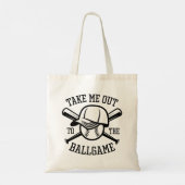 Neem me mee naar de balgame tote bag (Achterkant)