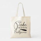 Neem me mee naar de balgame tote bag (Achterkant)