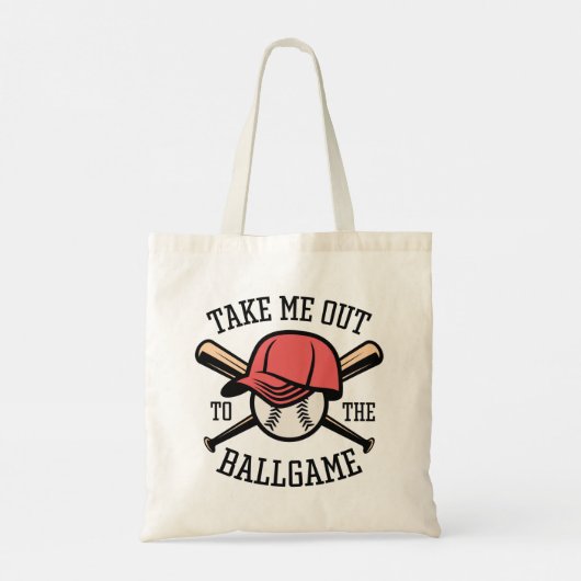 Neem me mee naar de balgame tote bag (Achterkant)