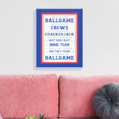 Neem me mee naar de Ballgame, Baseball Canvas Afdruk (Insitu (Woonkamer))