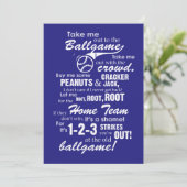 Neem me mee naar de Ballgame Kaart (Staand voorkant)