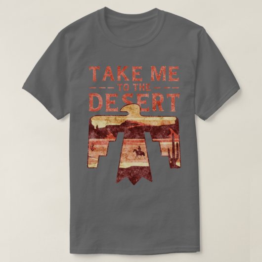 Neem me mee naar de Desert Landscape Wanderer Trav T-shirt (Design voorkant)