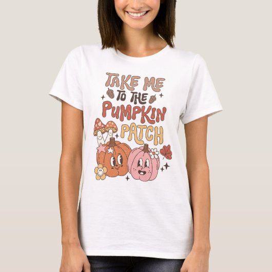 Neem me mee naar de Pumpkin Patch T-shirt (Voorkant)