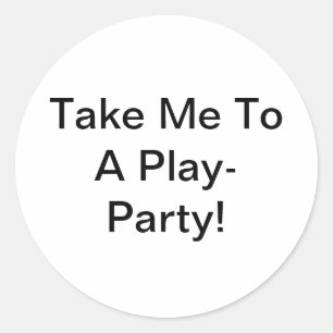 Neem me mee naar een toneelstuk van Jeff Hankamer  Ronde Sticker
