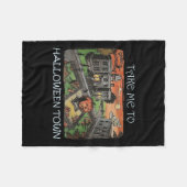 Neem me mee naar Halloween Town kostuum Fleece Deken (Voorkant (Horizontaal))