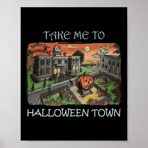 Neem me mee naar Halloween Town kostuum Poster
