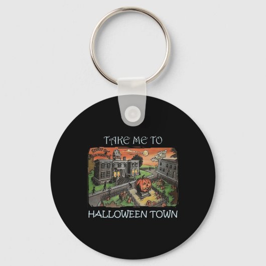 Neem me mee naar Halloween Town kostuum Sleutelhanger (Voorkant)