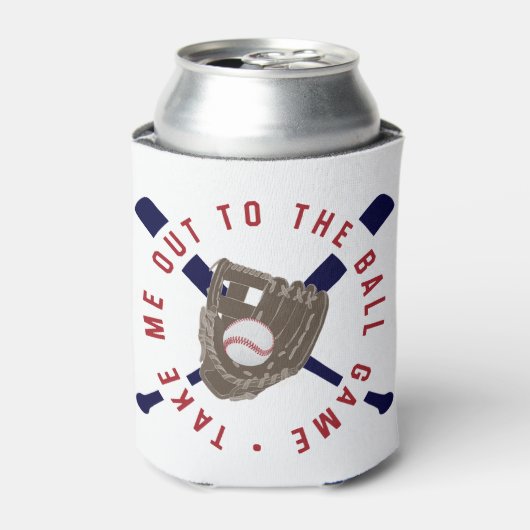 Neem me mee naar het Ball Game, Baseball - GLS Blikjeskoeler (Blikje Voorkant)