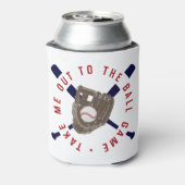 Neem me mee naar het Ball Game, Baseball - GLS Blikjeskoeler (Blikje Achterkant)