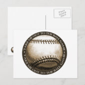 Neem me mee naar het Ball Game Briefkaart (Voorkant / Achterkant)