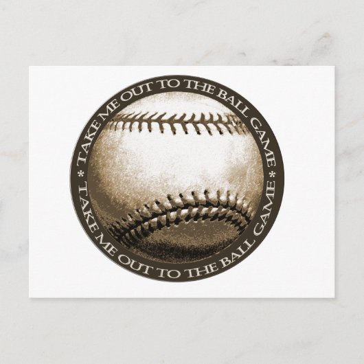 Neem me mee naar het Ball Game Briefkaart (Voorkant)