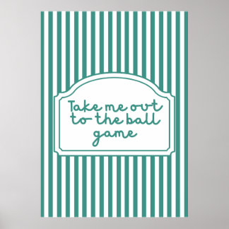 Neem me mee naar het Ball Game Poster