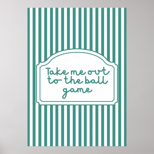 Neem me mee naar het Ball Game Poster (Voorkant)