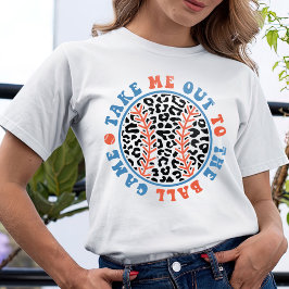 Neem me mee naar het balspel, honkbal T-shirt