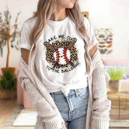 Neem me mee naar het balspel, honkbal T-shirt