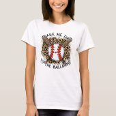 Neem me mee naar het balspel, honkbal T-shirt (Voorkant)