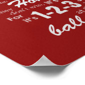 Neem me mee naar het balspel - Rood Poster (Hoek)