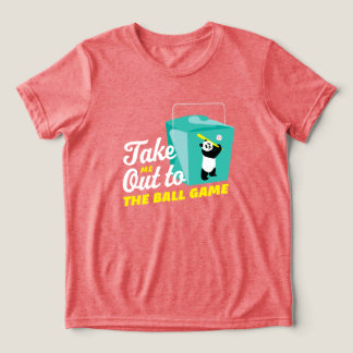 Neem me mee naar het balspel Take Out Container Tri-Blend Shirt