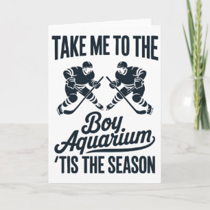 Neem me mee naar het Boy Aquarium Grappige spreuk  Kaart