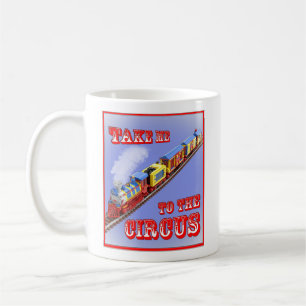 Neem me mee naar het circus (Circus Trein) Dubbelz Koffiemok